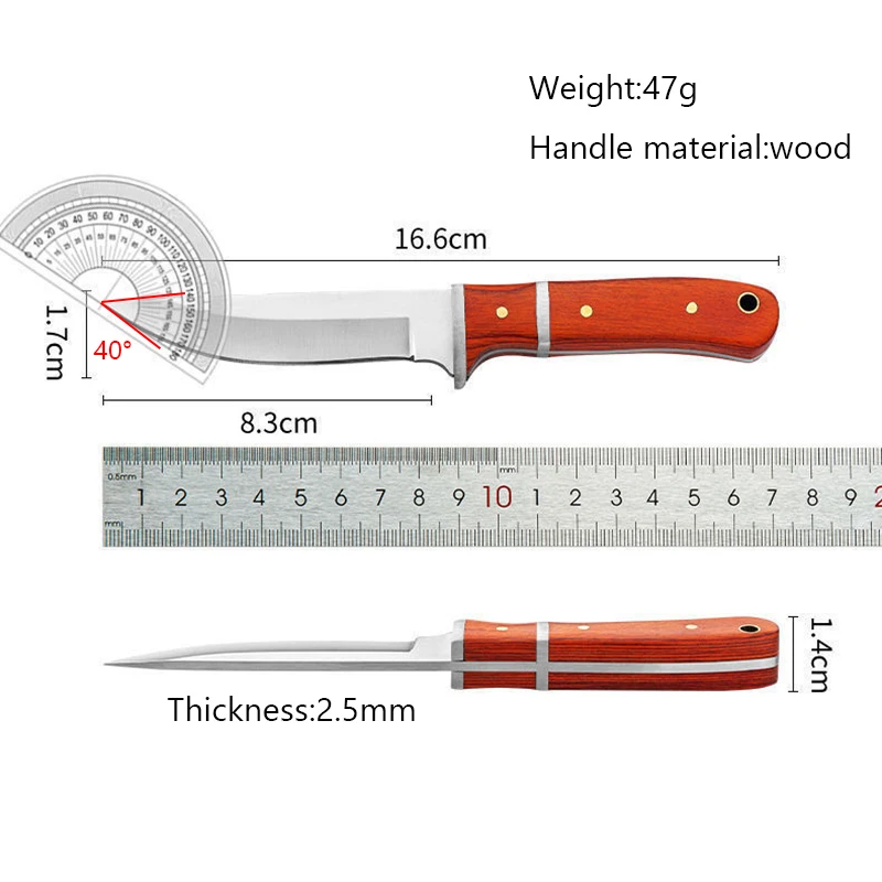 Stainless Steel Boning Knife Kitchen Knives Outdoor Barbeques Fishing Knife Fillet Knife Cleaver Cutter Dining Tool