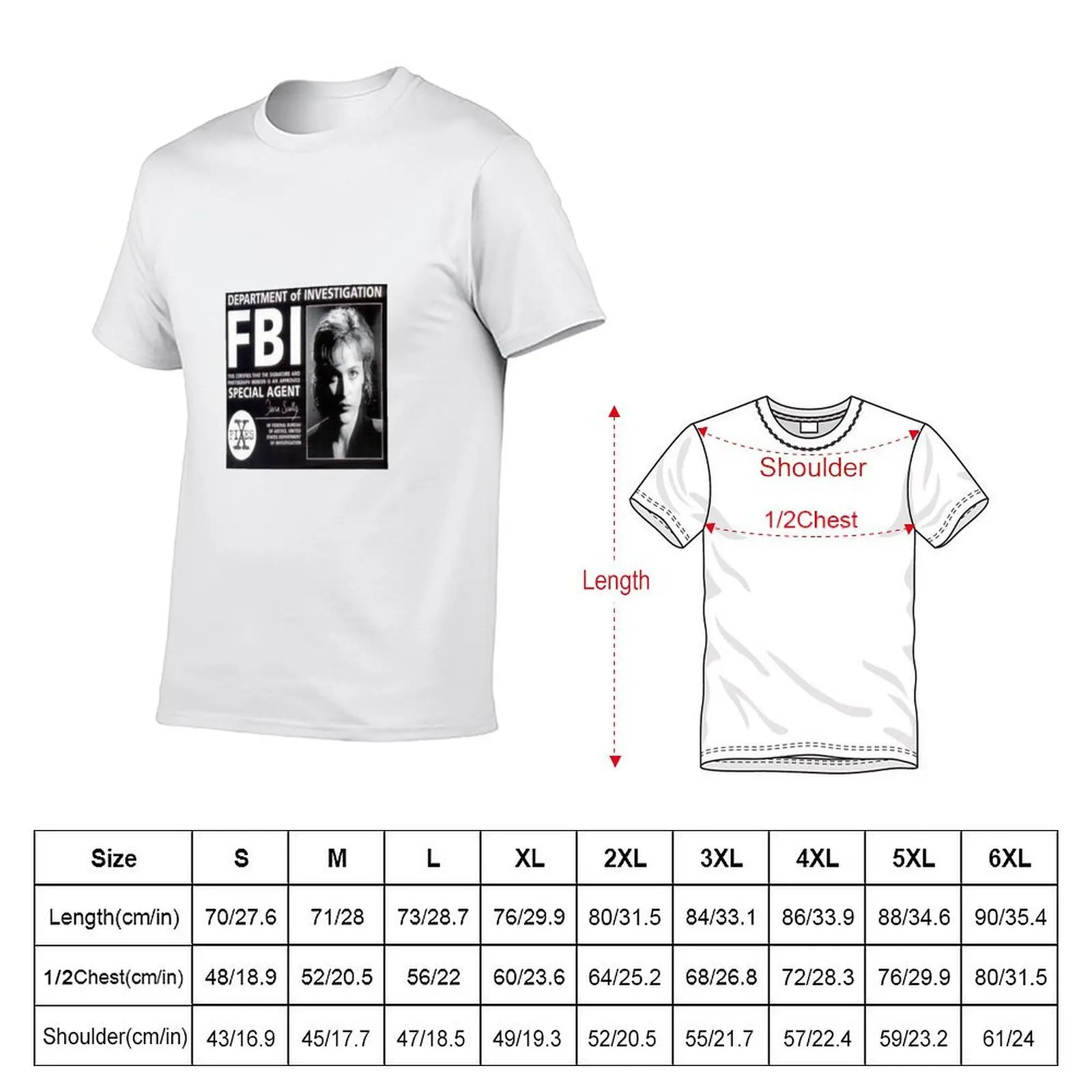 agent dana scully T-Shirt anime t shirts blue archive heavy weight t shirts for men