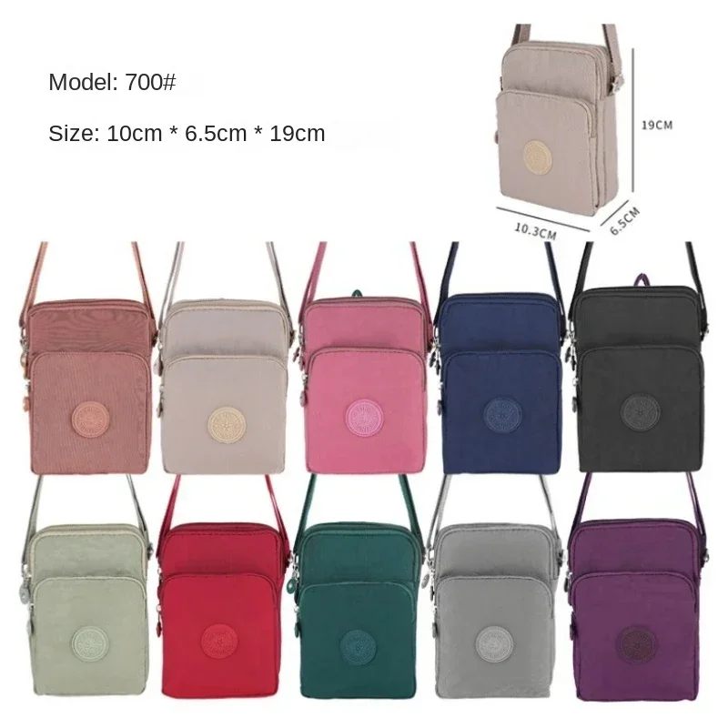 Outside Toiletry Daily Necessities Storage Bags Nylon Cross Body Bags Korean Shoulder Bags Version Mobile Phone Bag for Women