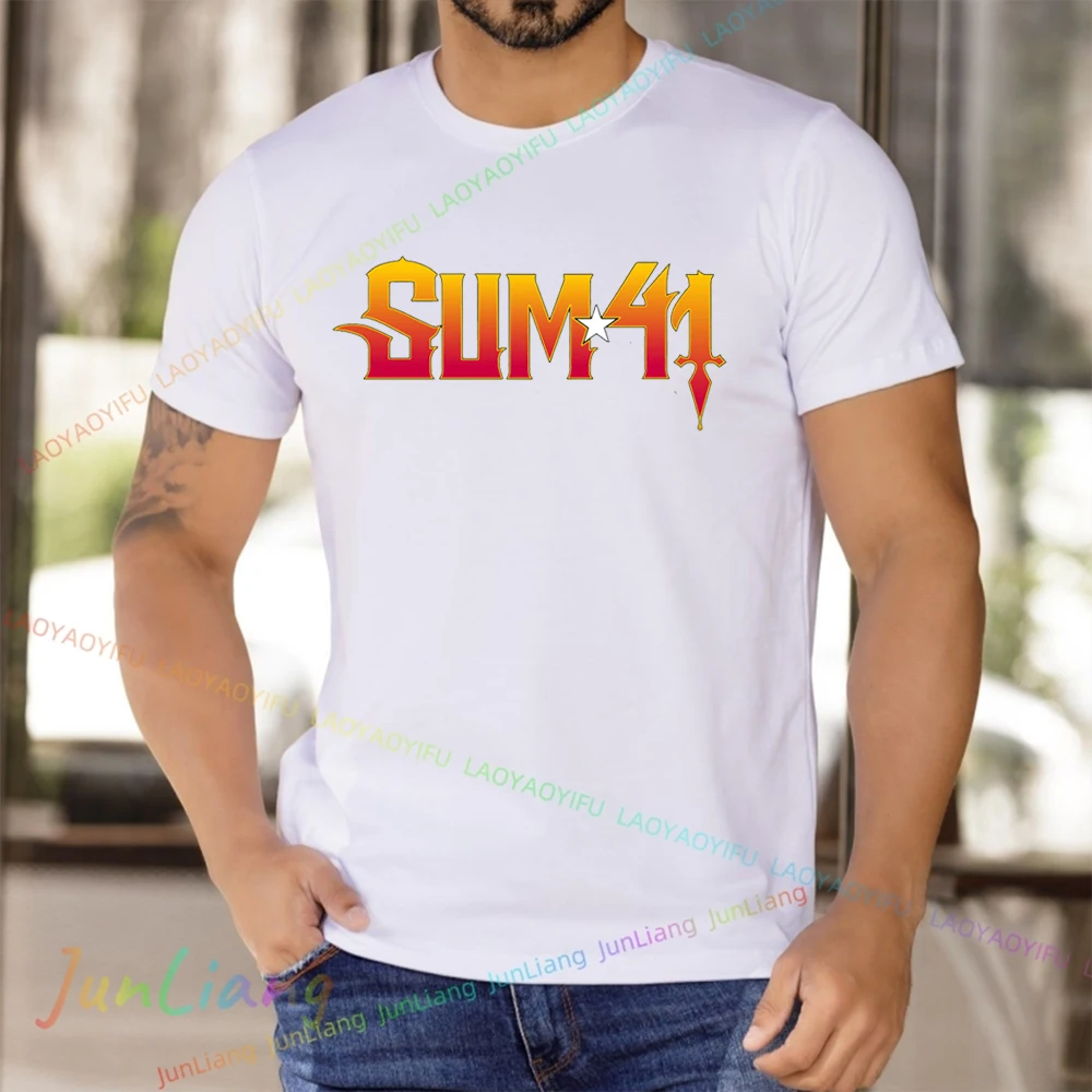 Sum41 Band Vintage Y2k Clothes Men's Clothing Original Mens T-shirts Harajuku Goth Shirt Sweatshirts Graphic Tee