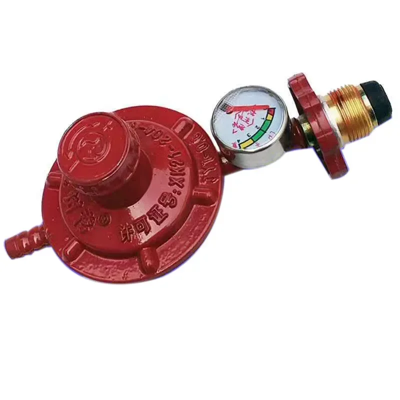 #￥Gas Stove Accessories Pressure Reducing Valve Liquefied Gas Tank Steel Cylinder Pressure Regulating Valve Pressure Gauge Valve