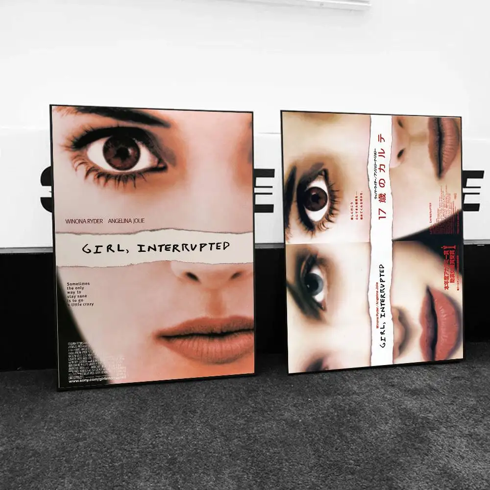 فتاة متقطعة الفيلم التلفزيوني المشارك الفن مع يطبع غرفة نوم المنزل غرفة المعيشة الديكور هدية #5