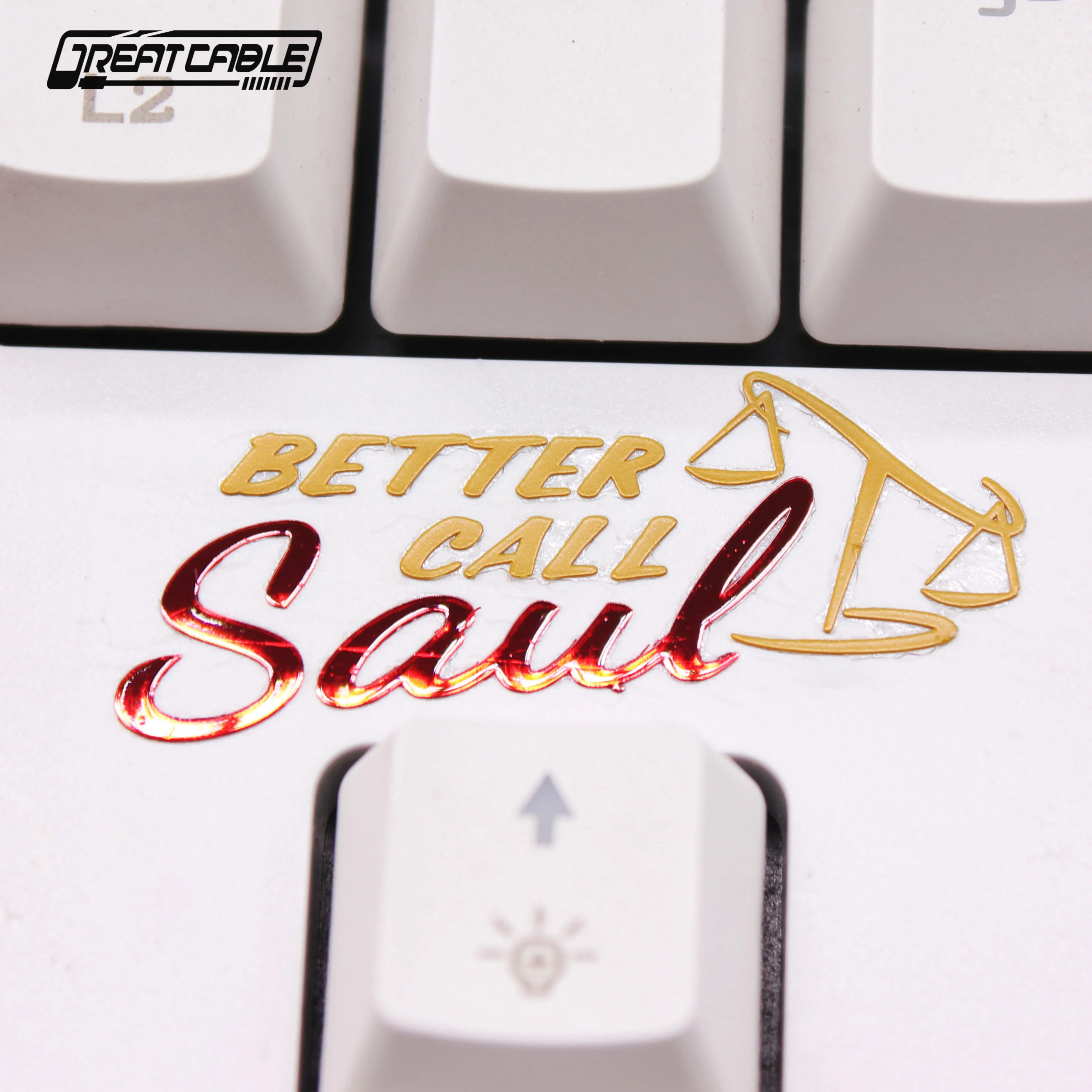 Breaking Bad Better Call SauMetal stickers, mechanical keyboards, nickel plated metal stickers, mobile phone stickers