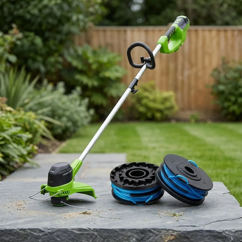 For Greenworks 0.065 in Trimmer Spool Replacement for Dual Line String Trimmers 2900719 2101602 ST40B410 Auto Feed