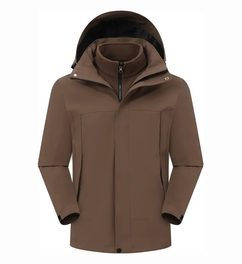 新しい流行の長袖フード付き無地ジャケット