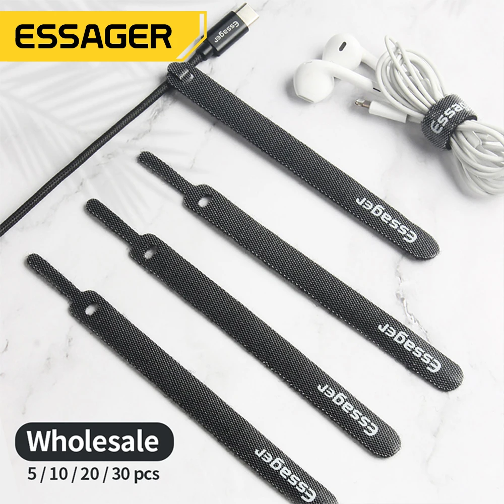 Essager Organizer kabli Słuchawki Ładowarka Ochraniacz przewodu Zwijacz przewodu myszy Ochrona Uchwyt do zarządzania kablami USB Klips do iphone'a