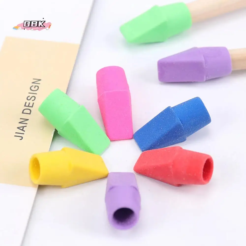 Correction Supplies Painting Assorted Colors For Kids Eraser Caps Pencil Top Erasers Pencil Erasers Pencil Eraser Toppers