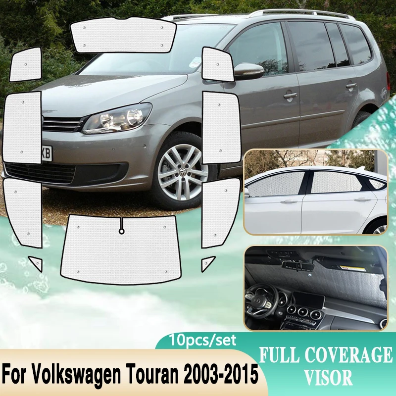 For Volkswagen VW Touran Accessories 1T Mk1 2003~2015 Car Windshield Sunshades Sun UV Protection Visor 2004 2005 2006 2007 2008