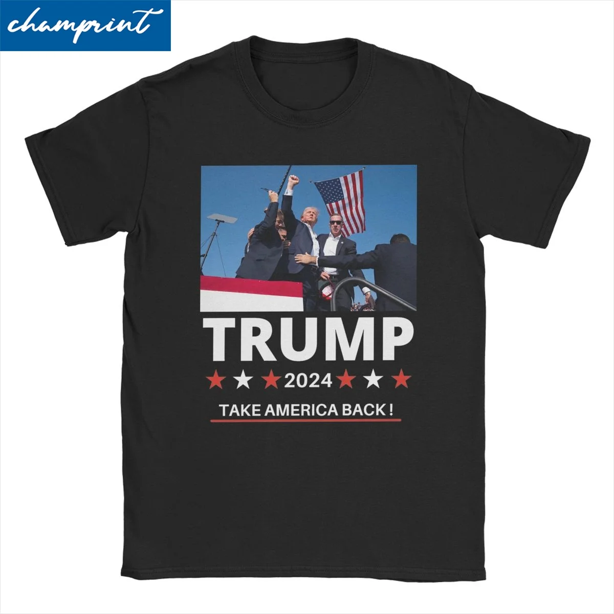 Trump Assassination 2024 Election Rally Men Women's T Shirts Take America Back Vintage Tees T-Shirts Cotton Summer Tops