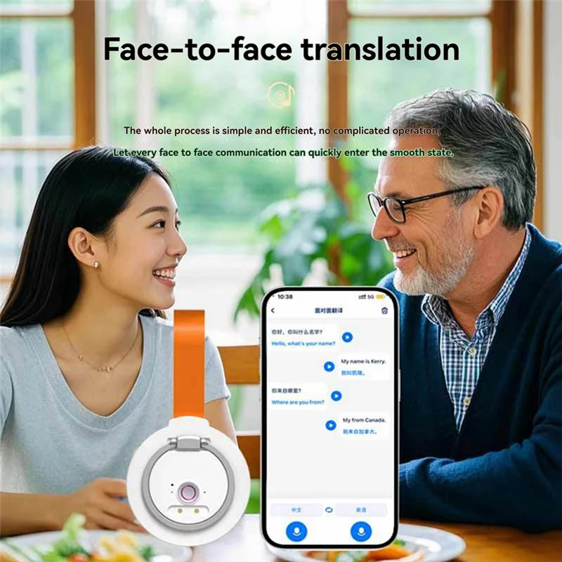 

A32T-T9 Мгновенный голосовой переводчик Портативный брелок для языка в режиме реального времени Смарт-переводчик поддерживает 135-язычный переводчик