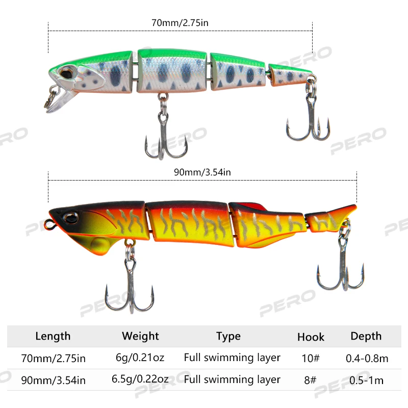 LETOYO-bait Swimbait صيد ، غرق البلمة ، Jerkbait ، الطعوم الصلبة الاصطناعية لمنطقة سمك السلمون المرقط ، رمح ، إغراء 70 ، 90