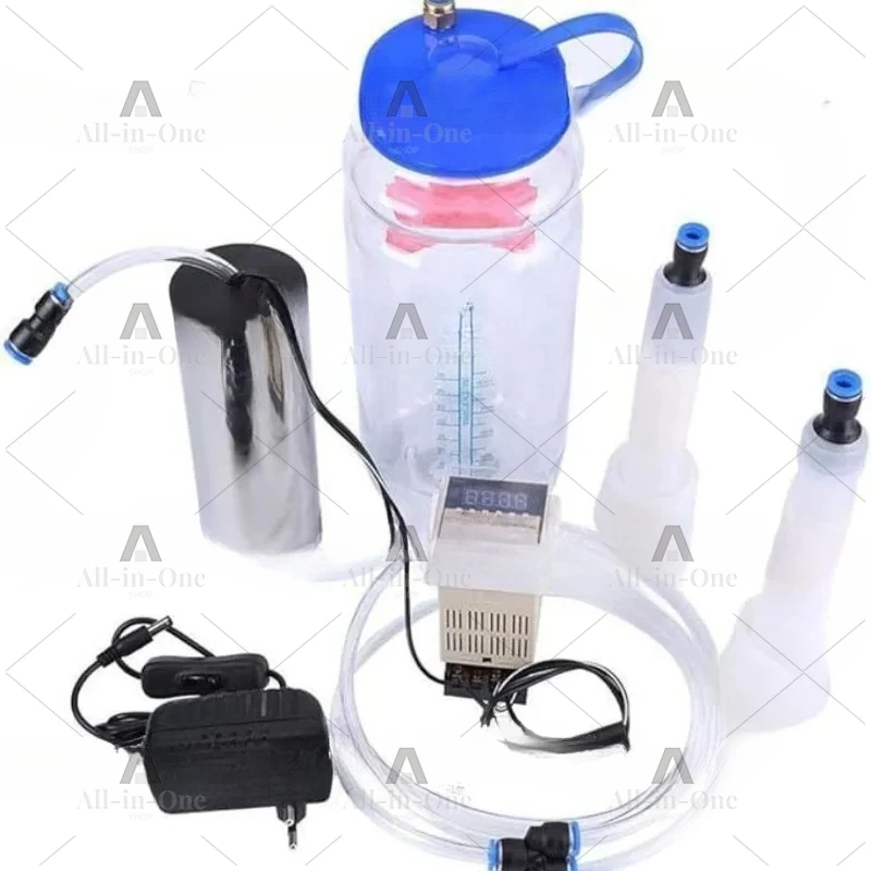 Cow Milking Machine Portable Electric Impulse Milker Double Teats Manual Milker Automatic Vacuum Pump Penis Milking Machine