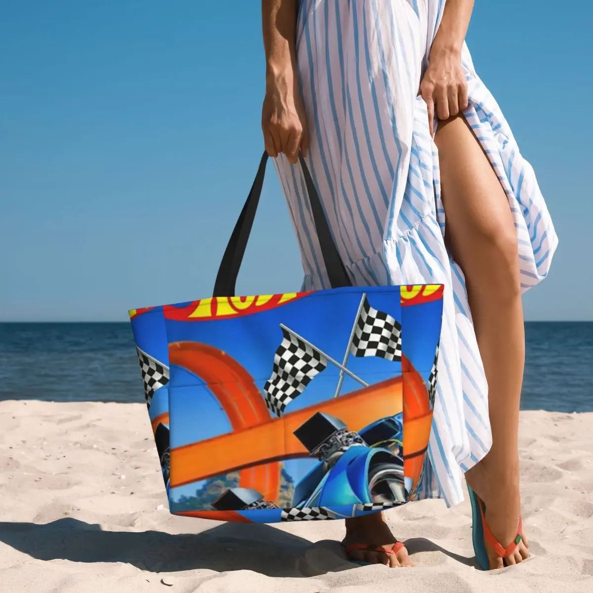Hot Wheelss Car Beach Tote Bag Sport Gym Yoga Duffle Large Tote Bag Women Travel Bag Fitness bag
