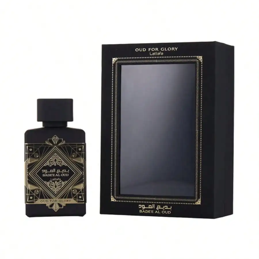 Lattafa Badee Al Oud For Glory men Eau De Parfum Spray 100ml mber Woody Fragrance Men's Perfume Authentic Original Long-Lasting Scent