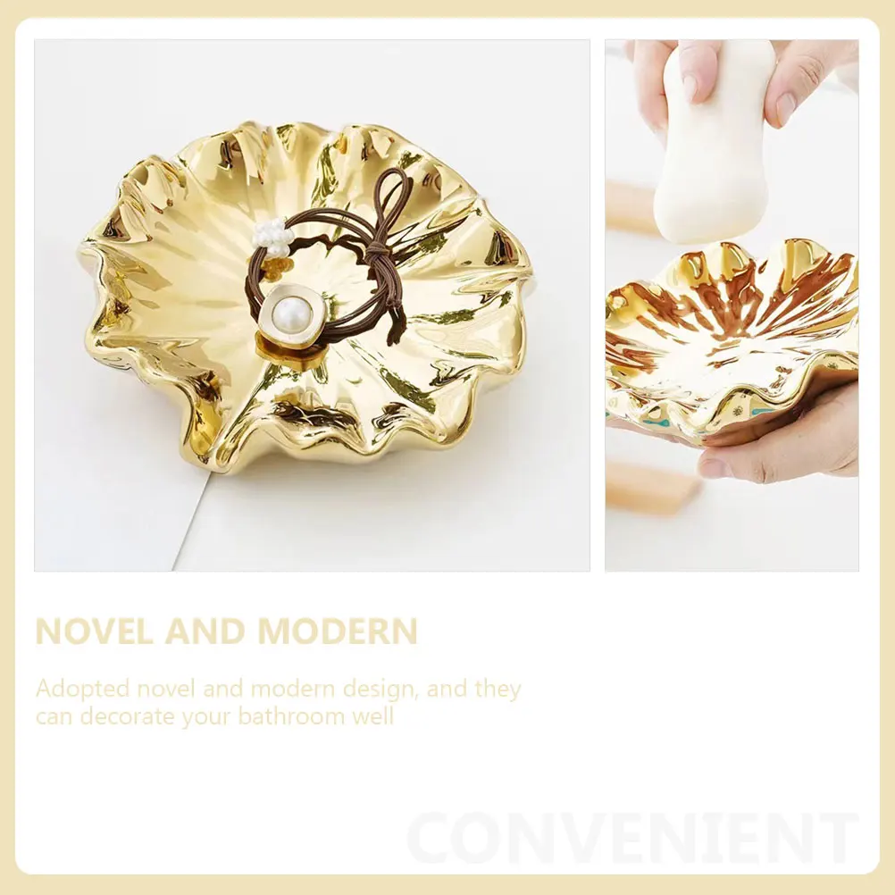 

Ceramic Soap Holder Water Draining Tray Bathroom Kitchen Decor Non Rust Soap Dish Holder For Wash Table Modern Design