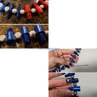 26PCS Metric Royal Thread Checker Set Aluminum Nut Bolt Size Gauges Tool set