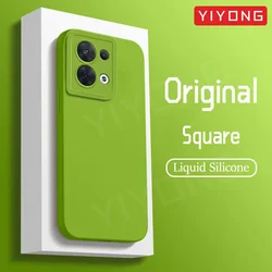 For Reno8 Case YIYONG Original Liquid Silicone Soft TPU Cover For OPPO Reno 8 Lite 8Z Z 13 Reno13 Pro 5G Global Phone Cases