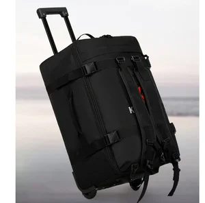 Men Multifunction Travel Bags Business Trip Luggage Clothing Tote Rolling Trolley Bag Outdoor Backpack Carry-On Bag Trolley Bags