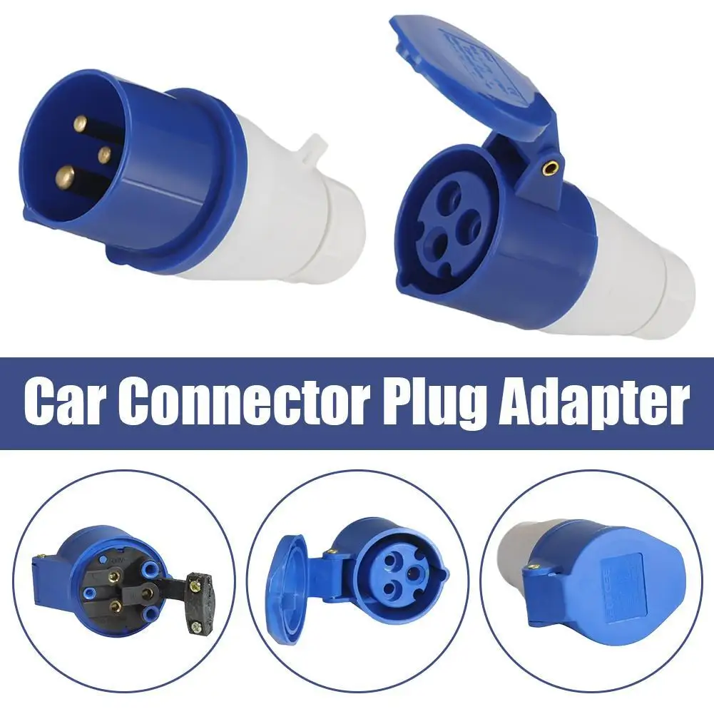 

Car Connection Socket Adapter Main Plug Hook Up Site Adapter 3PIN Mains Hook Up Site Socket Adapter 240v 16A Motorhome