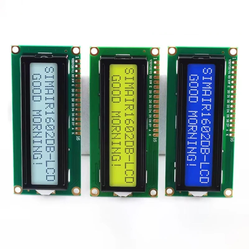 LCD1602 1602A LCD Module Blauw/Geel Groen Scherm 16x2 Karakter LCD Display PCF8574T PCF8574 IIC I2C Interface 5 V/voor arduino