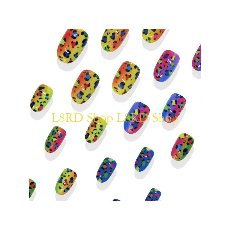 L8RD フレンチ フェイク ネイル デザイン 付け爪、ネイル上の人工ネイル接着剤、ネイル プレス