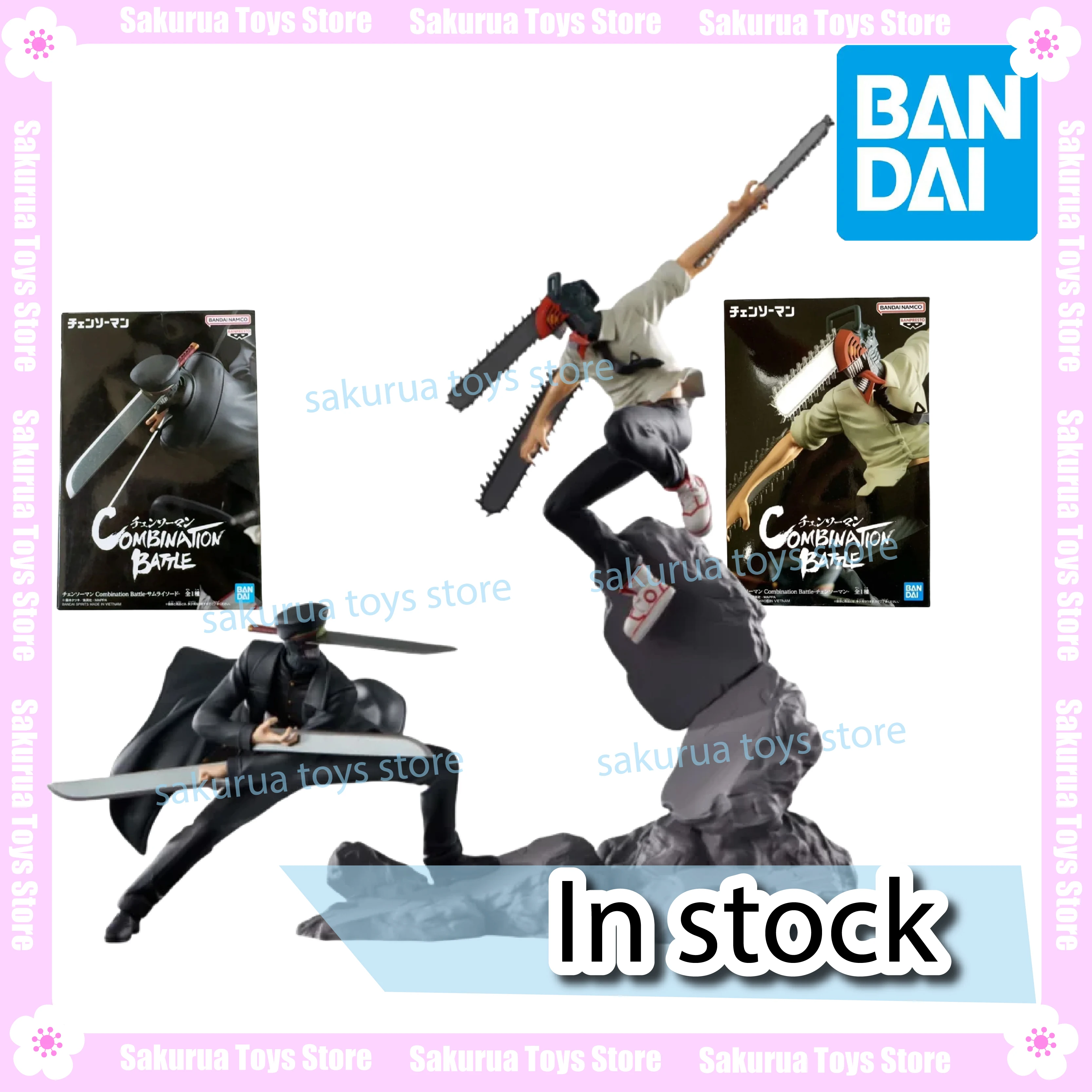 

В наличии Bandai, оригинальная комбинированная боевая бензопила, человек Кантана, человек Денджи, экшн-фигурка, коллекционные подарки