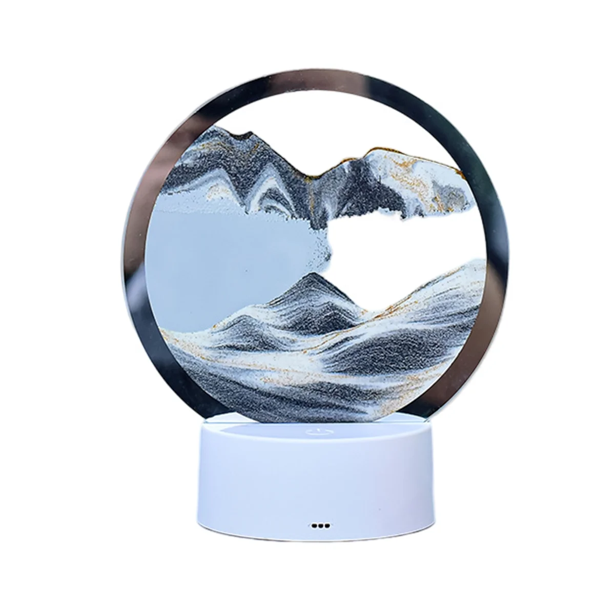 

Table Lamp LED Lamp Colorful 3 RGB Lights Home Office Desk Lamp Decor Black