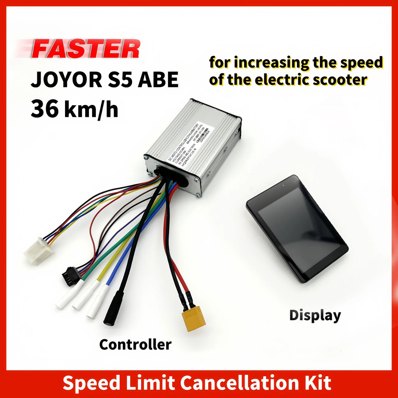 

Комплект разблокировки скорости JOYOR S5 ABE для увеличения скорости электрического скутера (включает контроллер и дисплей)
