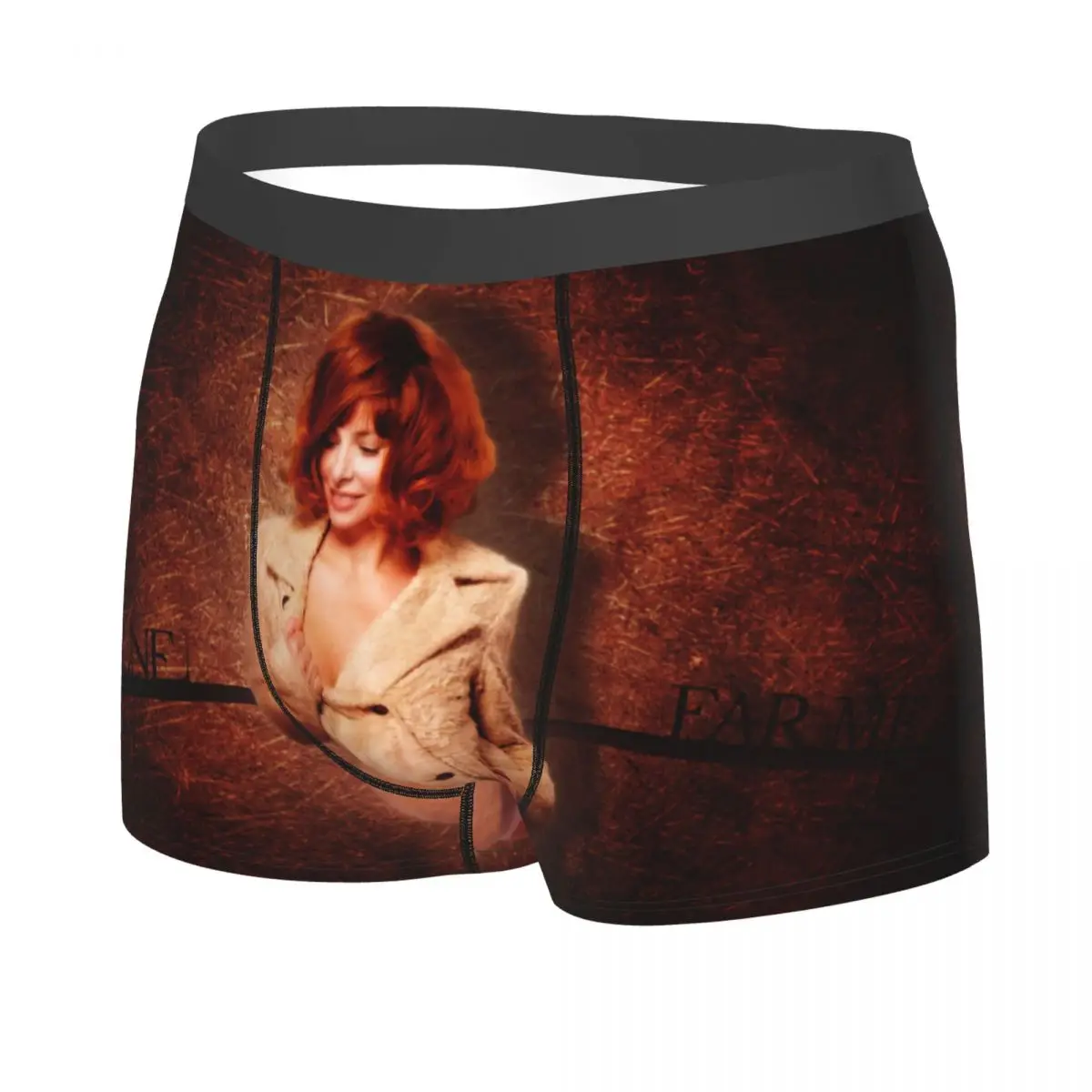 Male Cool Mylene Farmer Underwear French Singer Boxer Briefs Stretch Shorts Panties Underpants