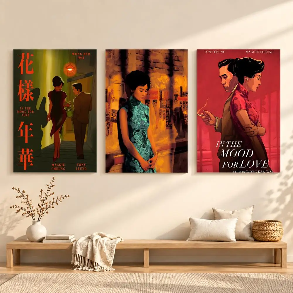Romantic Drama Movie I-In The Mood For Love Poster Series Print Unframed Aesthetic Wall Decor Gift Living Room Bedroom
