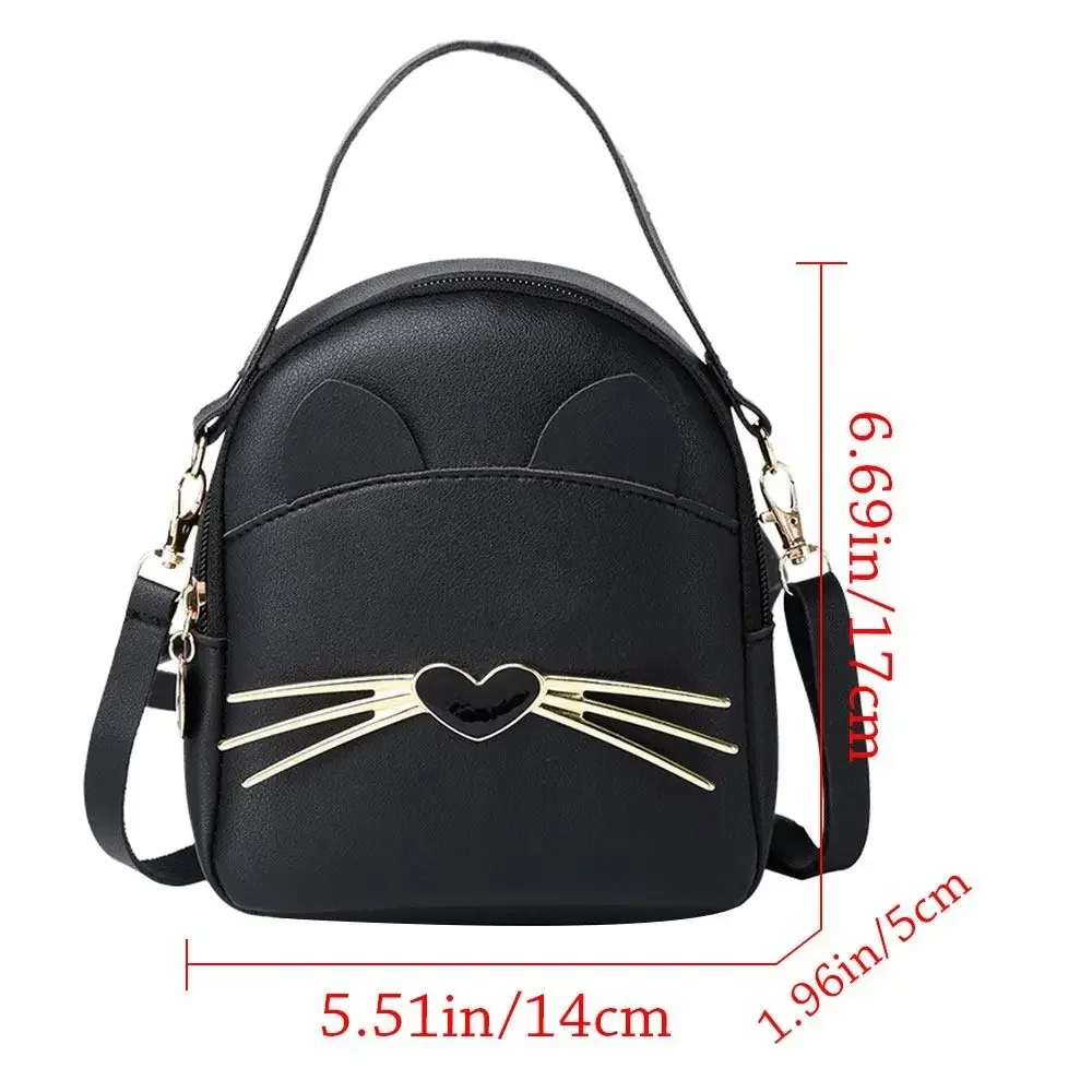 ADX01  Women Fashion Shoulder Bag Cartoon Cute Backpack PU Leather Purse Delicate Texture Messenger  Small Backpack