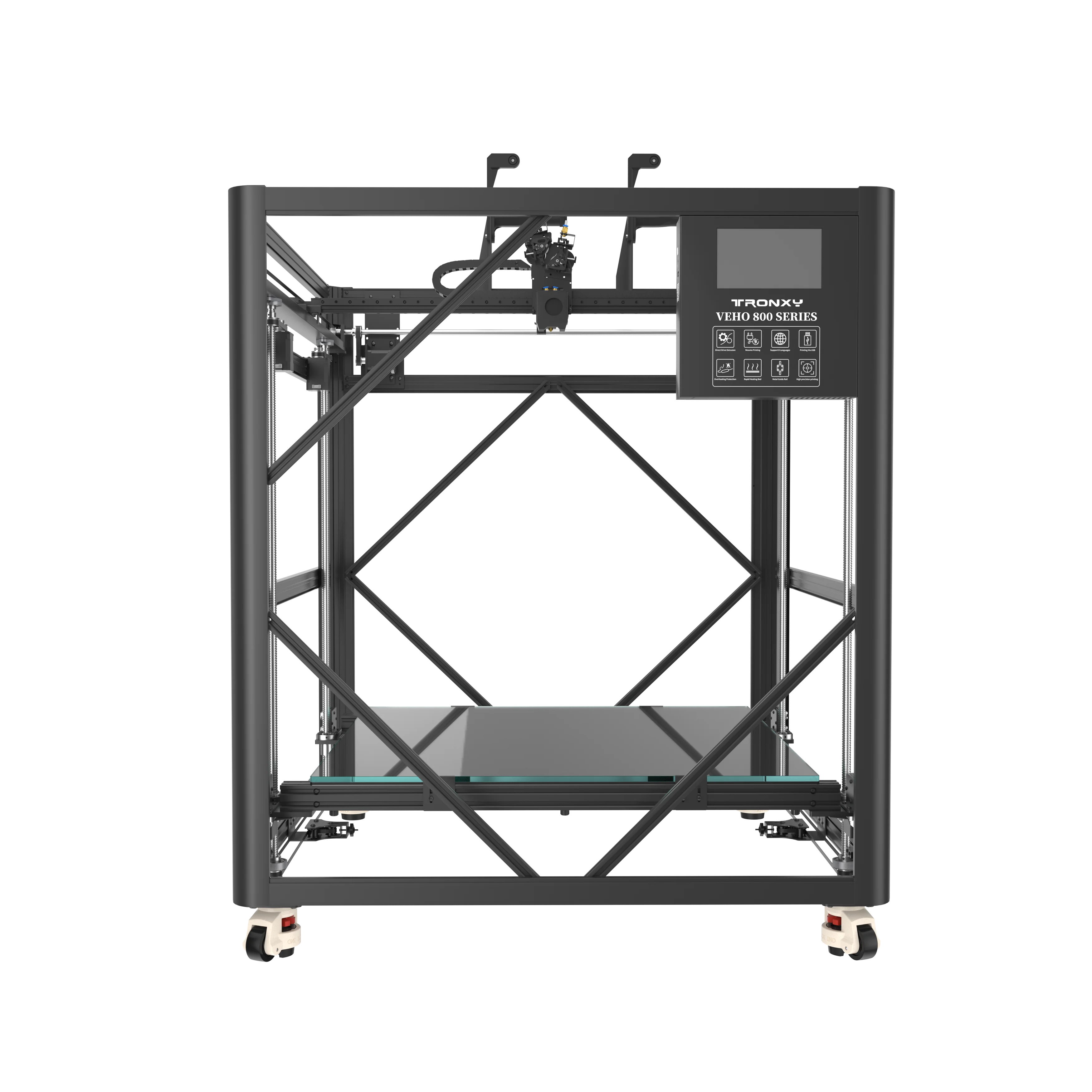 TRONXY VEHO 800-2E 2-IN-1 FDM Large Format 3D Printer 800*800*800mm Huge Build Size Direct Drive Dual-axis Guide DIY Kit