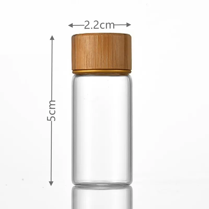 Glass Seasoning Bottle With Wooden Cover Cap Clear Square Salt Jar Kitchen Condiment Bottle Storage Bottle Seasoning Tools 2023