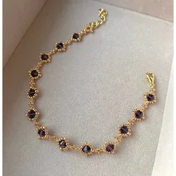 18k gold plated crystal bracelet, for her gift,