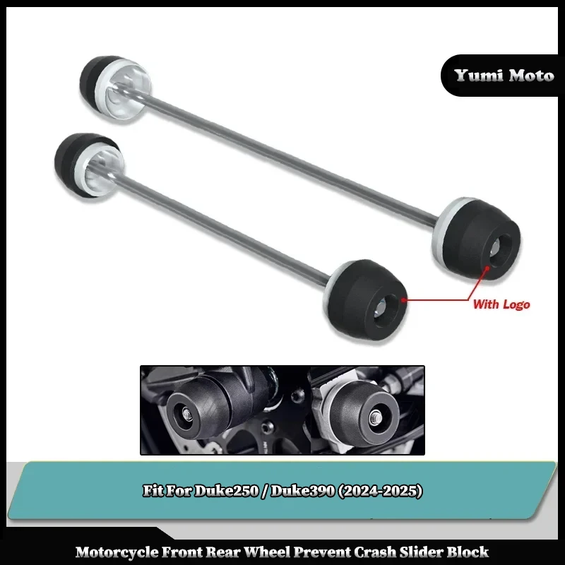 

Motorcycle Accessories Front Rear Wheel Fork Axle Cap Crash Protector Slider Spindle Hub Fit For KTM DUKE390 DUKE250 2024-2025