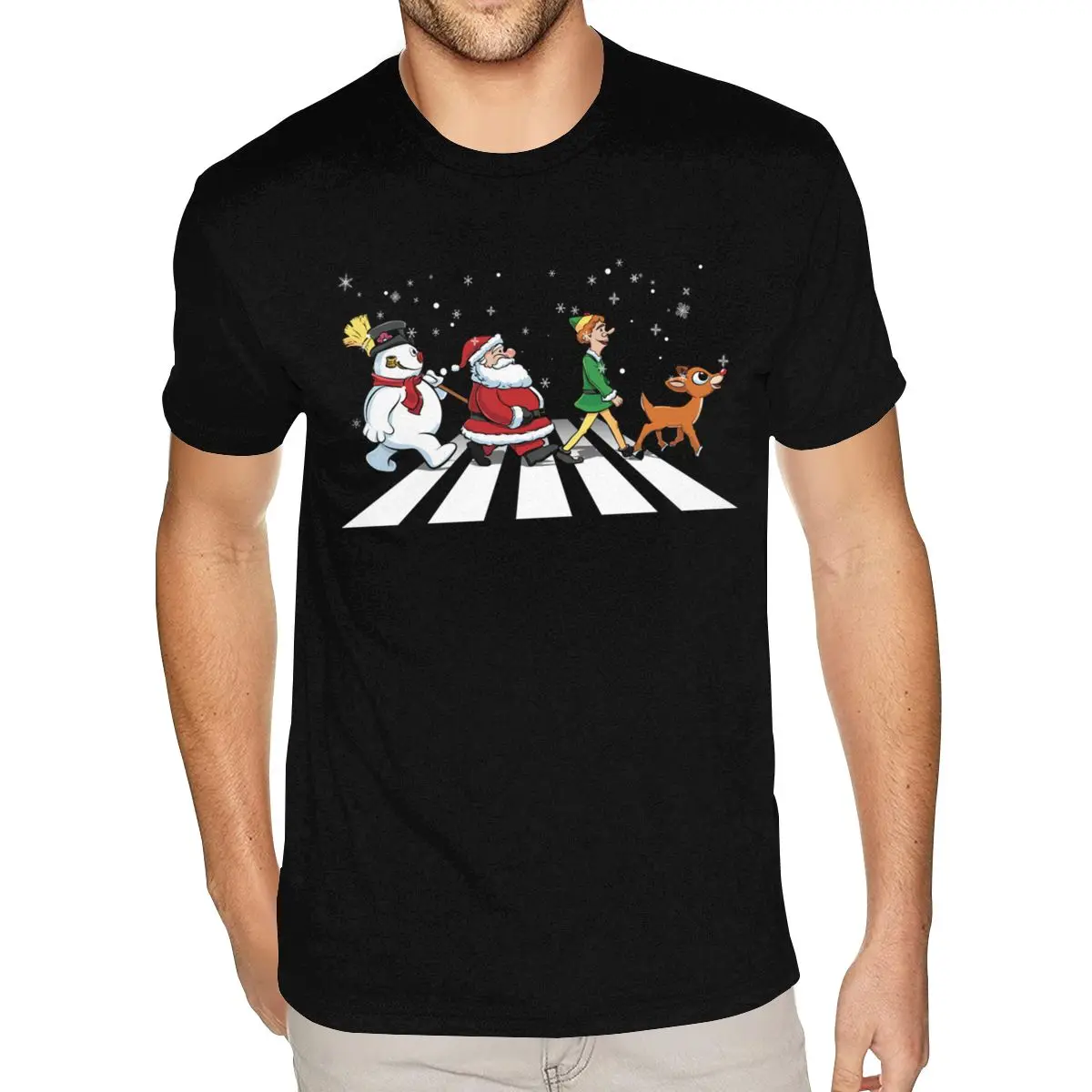 

Short Sleeves O-Neck Cotton Christmas Gift Christmas Road Adjustable TeeShirts Fiyat Men S T Shirts