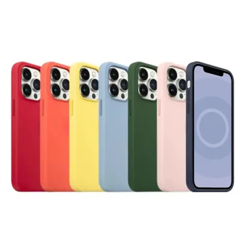 Silicone Case For iPhone 13Pro Animation Magsafe Liquid Silicone Magnetic Case For iPhone 13mini Wireless Charging Protect Cover