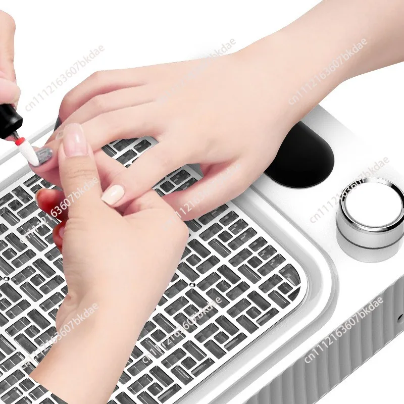 New 80W high-power manicure vacuum cleaner with adjustable wind speed and circulating filter nail dust collector
