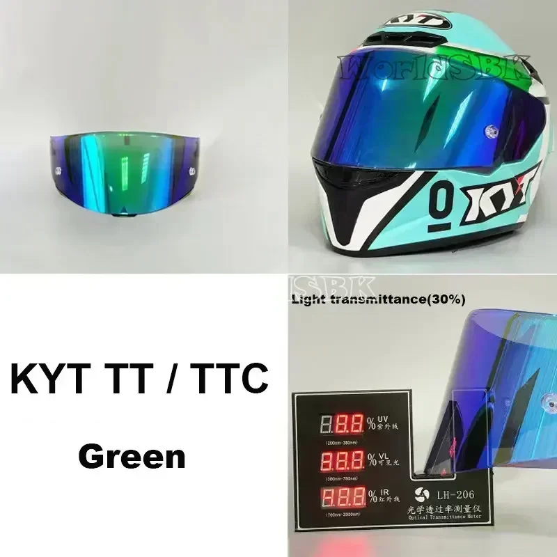 Motorhelm Vizier voor KYT TT CURSUS Motorhelm Schild Voorruit Zonnebrandcrème TTC Helmen Accessoires Hoge Sterkte