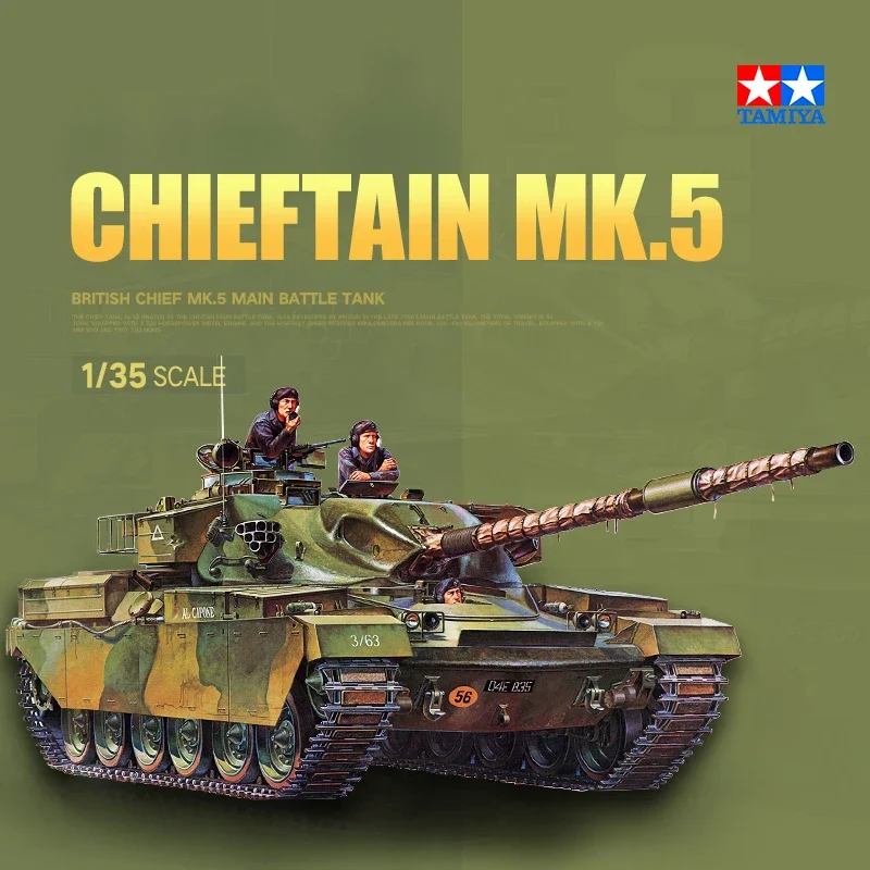 

TAMIYA Assembled Tank Model Kit 35068 British Chieftain MK.5 Main Battle Tank 1/35