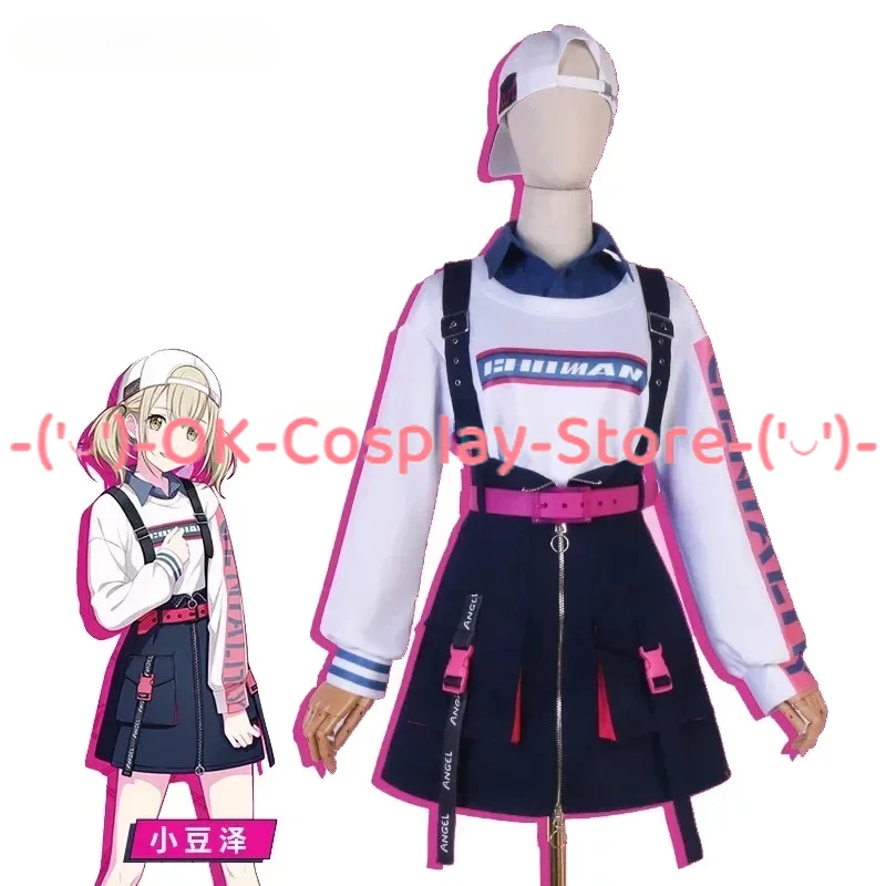 

Azusawa Kohane Cosplay Costume Game Khn Cosplay Women Party Suit With Hat Halloween Uniforms Anime Clothing Custom Made