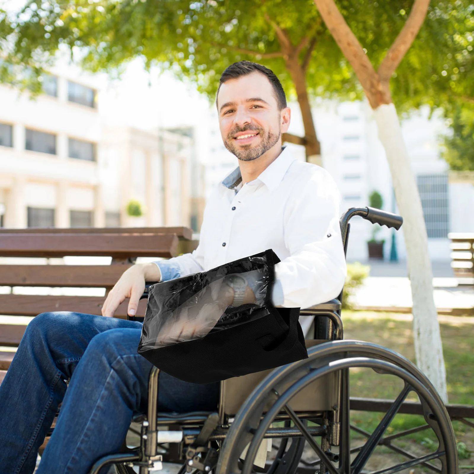 

Wheelchair Joystick Protector Cover Oxford Cloth PVC Control Panel Shield Electric Power Wheelchair Armrest Control Box