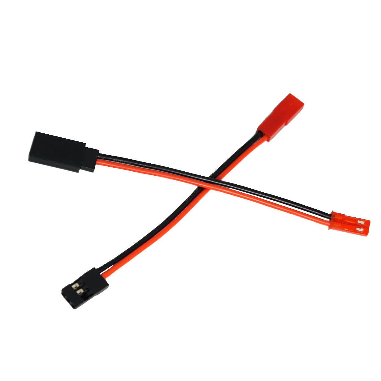 2Pairs 10CM JST Plug to JR Connector Male Female Cable Servo Adapter Wire for RC Plane Helicopter Car