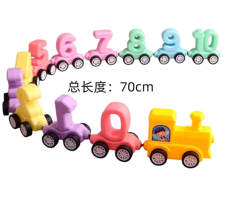 Набор игрушек для детей, магнитный цифровой поезд, головоломка, пластиковый набор поездов для малышей, поезд с цифрами, обучающие развивающие игрушки, подарок