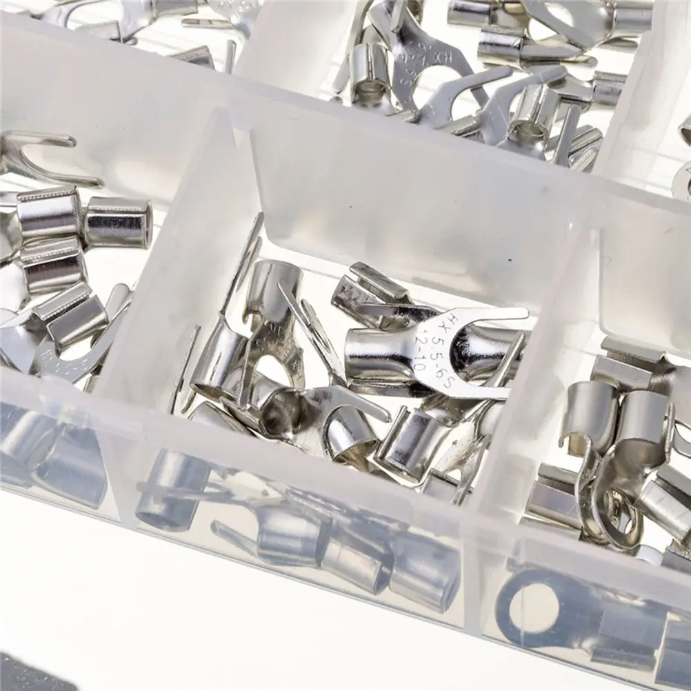 

330Pcs Assorted Insulated Wire Terminals Crimp Connectors Copper Barrel Heavy Duty for Boat Auto Home Workshop Solderless