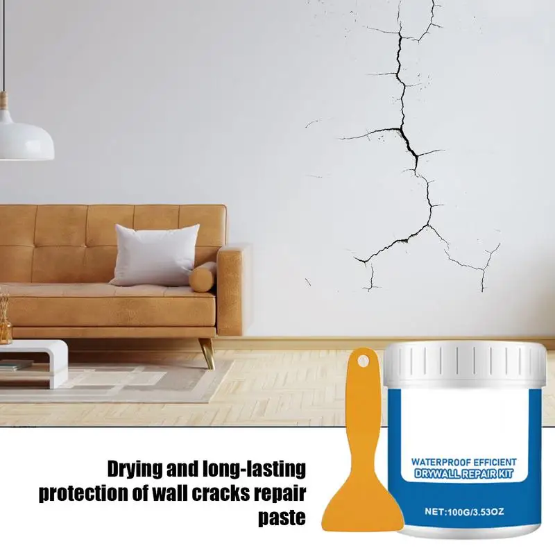 Drywall Patch Repair Kit Hole Patch Kit Drywall Repair Kit with Scraper Quick Drying Easy Repair Paste Spackle Mending Agent for