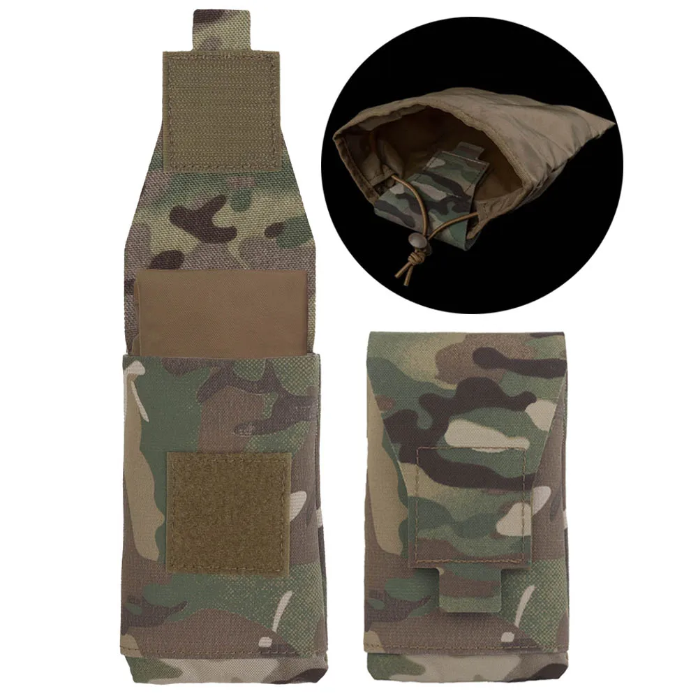 

Outdoor Camo Tactical Recycling Bag MOLLE Drop Pouch Waist Pack Airsoft Magazine Recycle Bags Portable Foldable Easy Storage