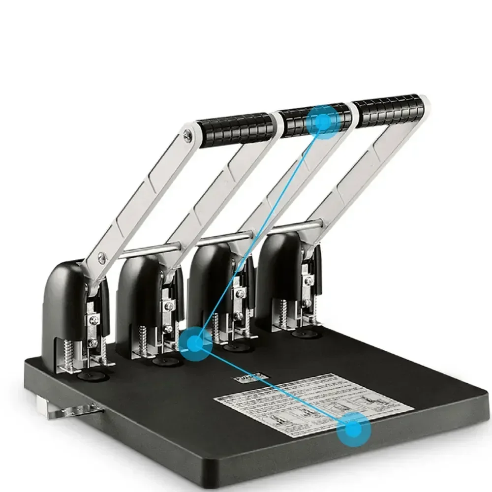 Manual Punching Machine Heavy Duty A4 Paper Punch 2 Holes 3 Holes 4 Holes Replaceable Cutter Head
