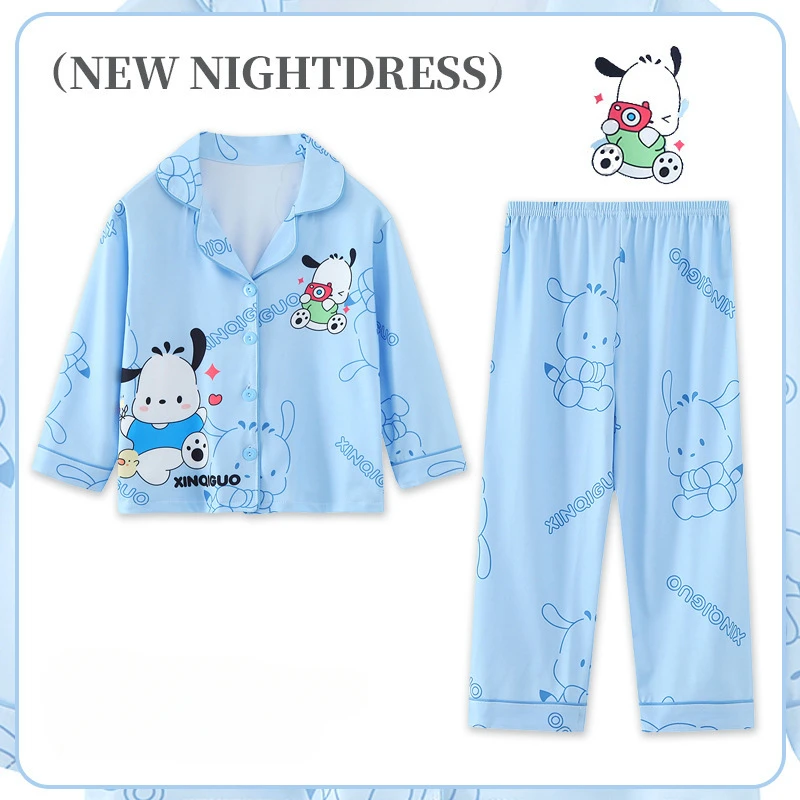 

Pochacco CUTE Children Pajama Sets Popular Lovable Cartoon Print Kids Nightclothes Set Soft Comfortable Long Sleeved Pants