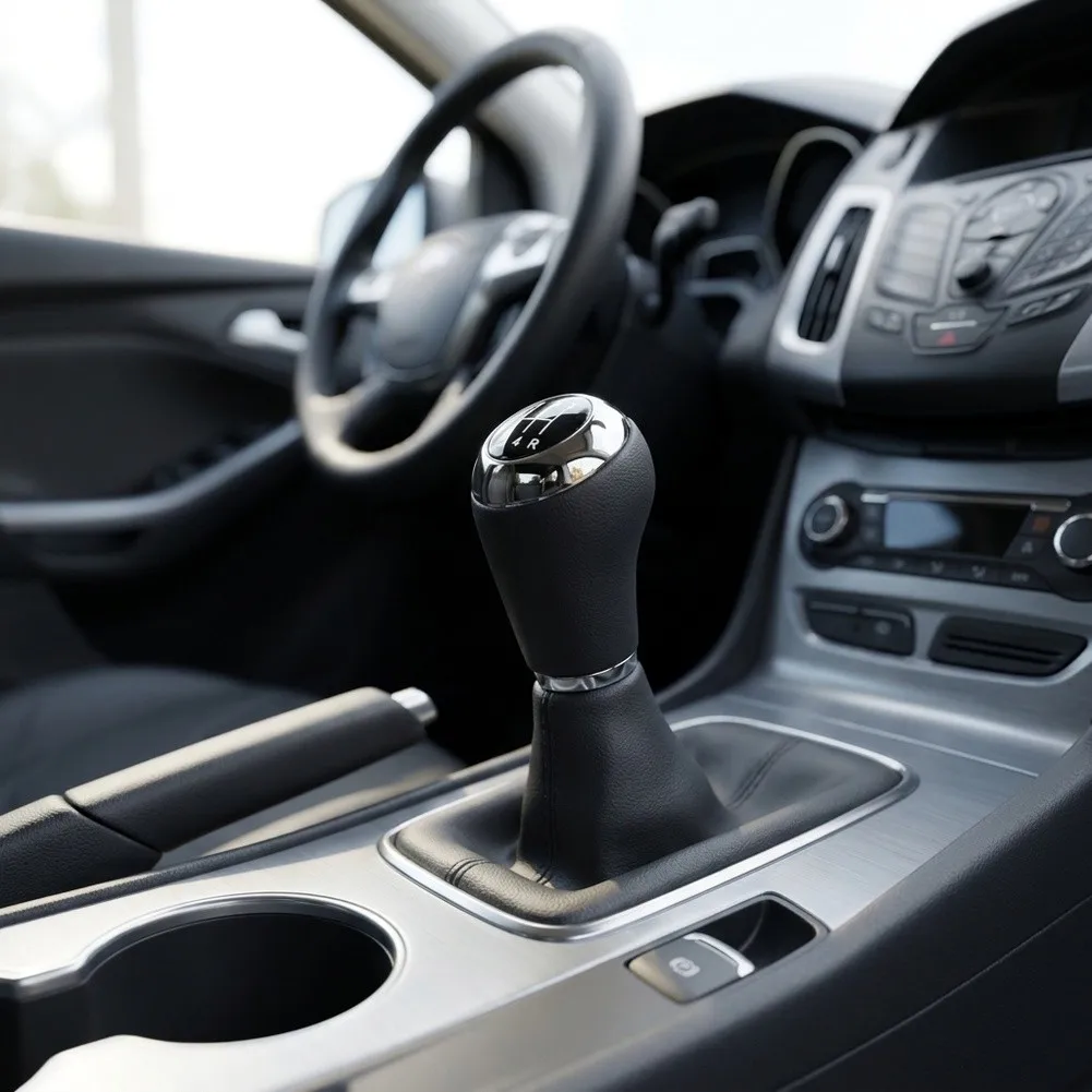 Leather-Wrapped Manual Gear Shift Knob for For MAZDA 3 5 6 and Manual Models Produced During 2006 to 2012 Model Years